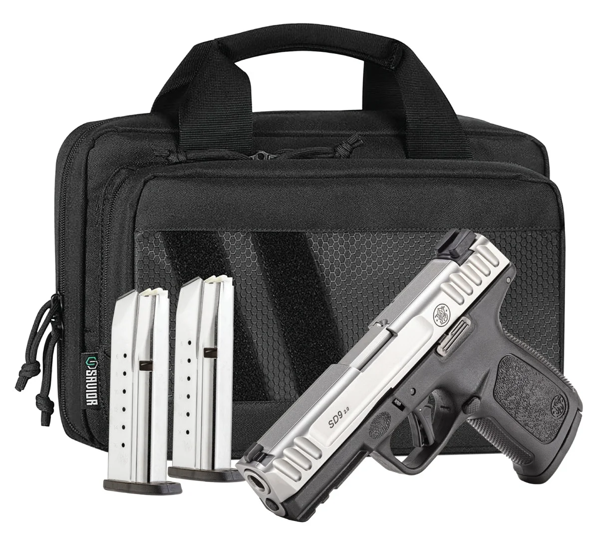 SMITH AND WESSON SD9 2.0 9MM 16+1 4" BUNDLE