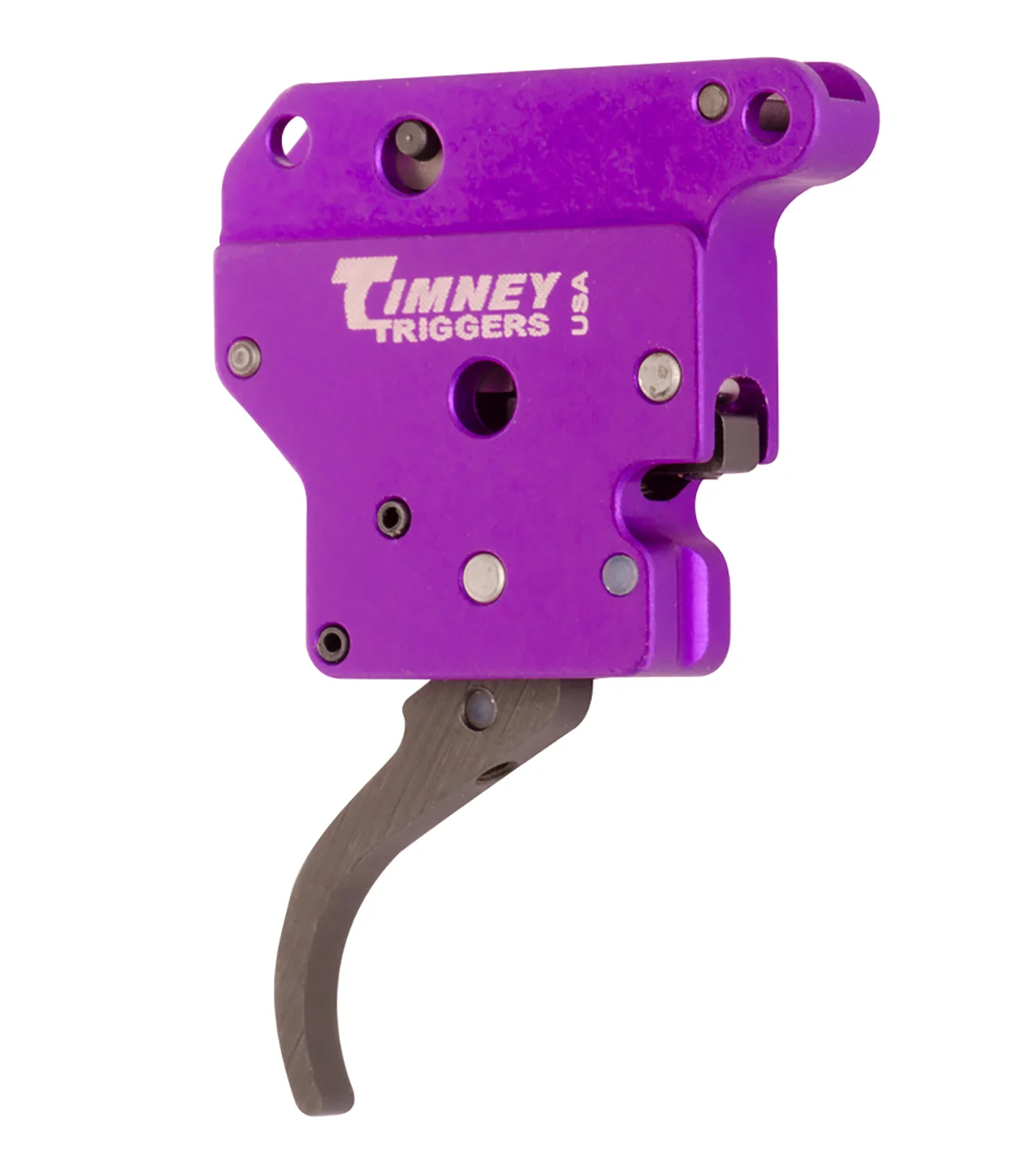 Timney Triggers 502B Benchrest Trigger Single-Stage Curved Trigger with 3-6 oz Draw Weight & Purple/Black Finish for Remington 700