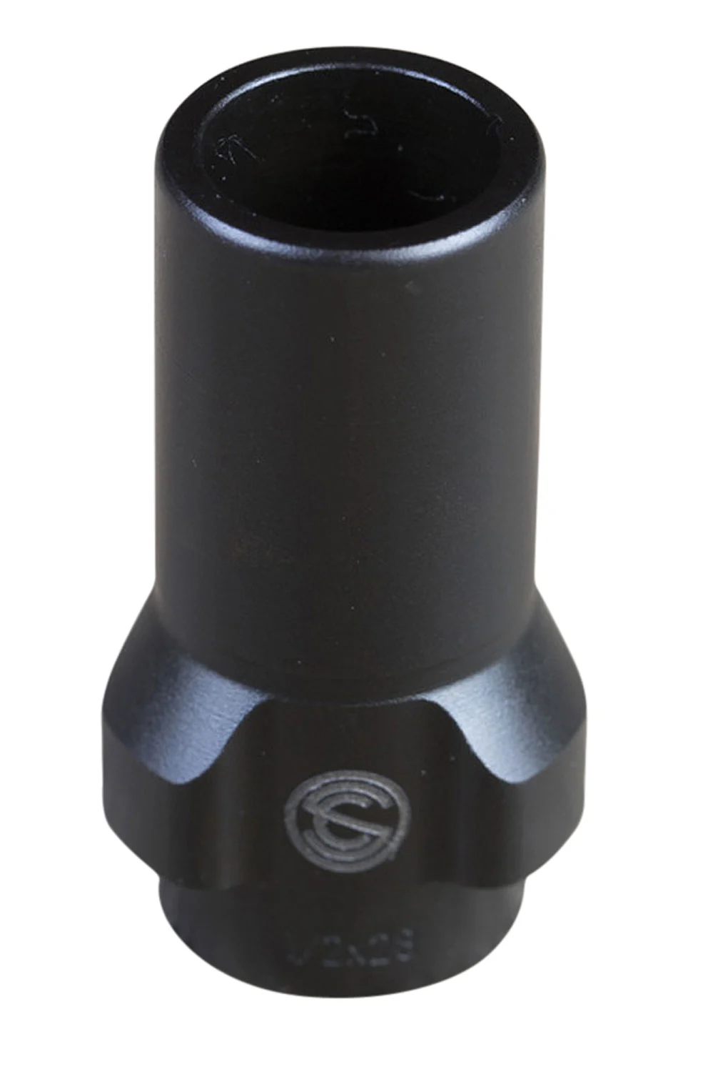 SilencerCo, 3-Lug Muzzle Device, 9MM, 5/8X24 Threads, Black Finish