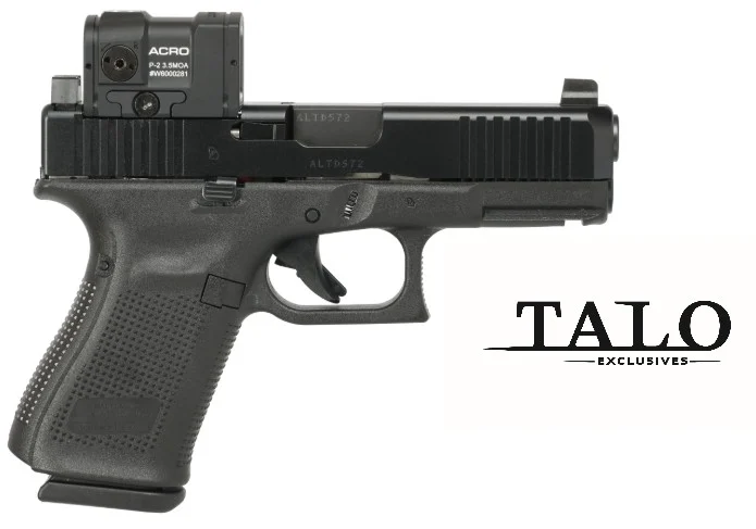 GLOCK, 19 M.O.S., Gen 5, Semi-automatic, Striker Fired, Compact, 9MM, 4.02", Bla