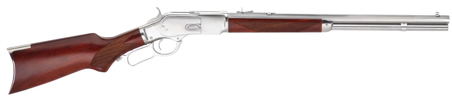 Taylors & Company 550247 1873 357 Mag Caliber with 10+1 Capacity, 20" Barrel, Silver Metal Finish & Walnut Fixed Pistol Grip Stock Right Hand (Full Size)