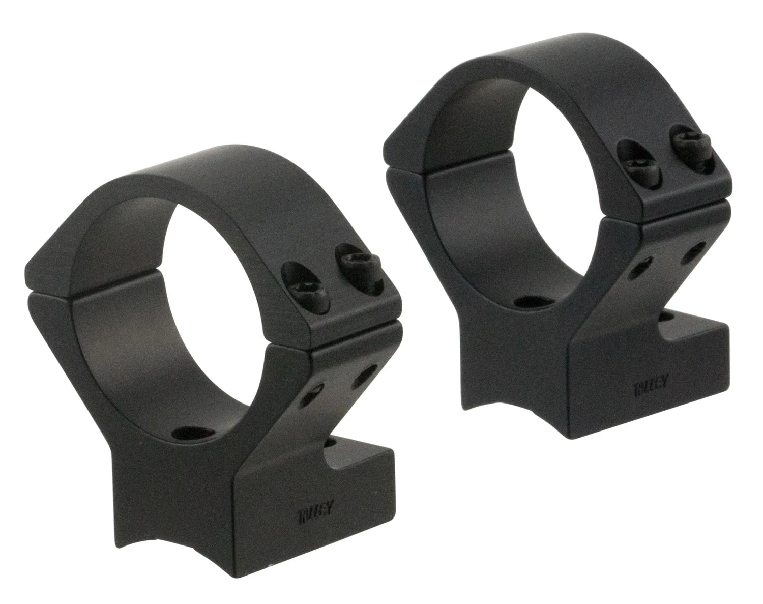 Talley 950725 Scope Mount/Ring Combo Black Anodized 1" Tube Savage Round Receiver with AccuTrigger (110 Series/A17/A22) High Rings