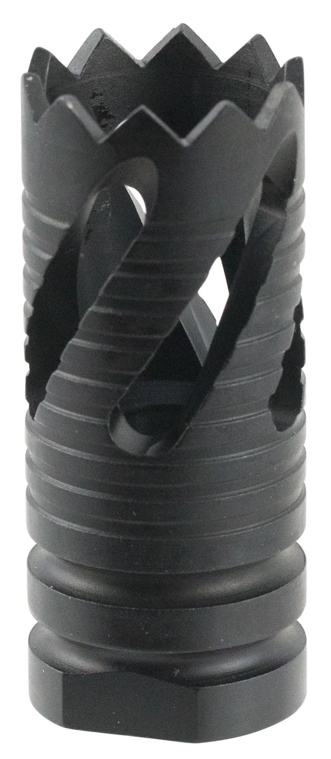 TacFire MZ10213B Thread Crown Muzzle Brake Black Oxide Steel with 5/8"-24 tpi Threads & 2.05" OAL for 308 Win AR-10