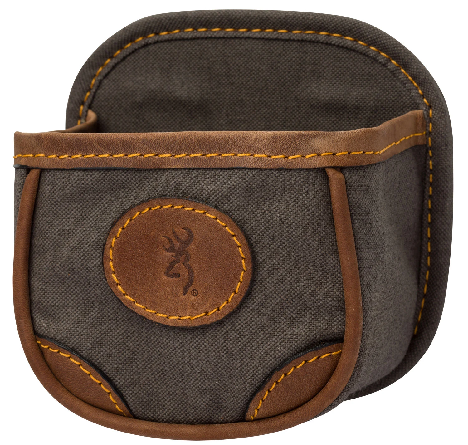 Browning 121388694 Lona Shell Box Holder Canvas/Leather Flint