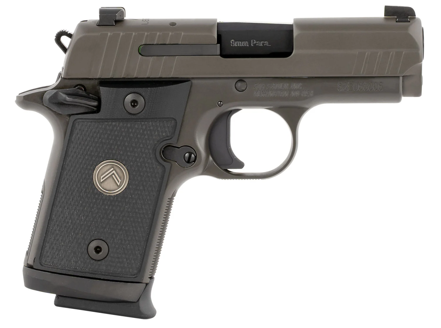 Sig Sauer 938M9LEGION P938 Micro-Compact Legion 9mm Luger 3" 10+1 Legion Gray Cerakote Elite Legion Gray Cerakote Stainless Steel Black G10 Grip X-Ray3 Night Sight