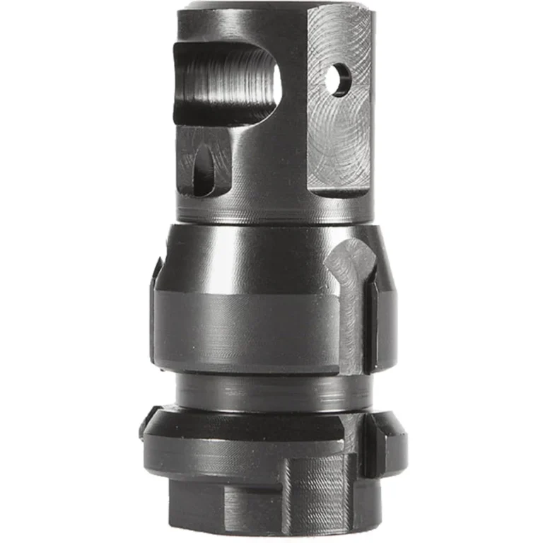 Dead Air Armament, Key Mount, Muzzle Brake, Black, 5/8X24 Threads, .38 Bore