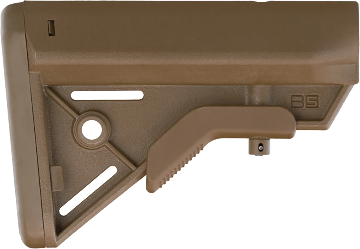 B5 Systems, Bravo Stock, Quick Detach Mount, Mil-Spec Diameter, Coyote Brown