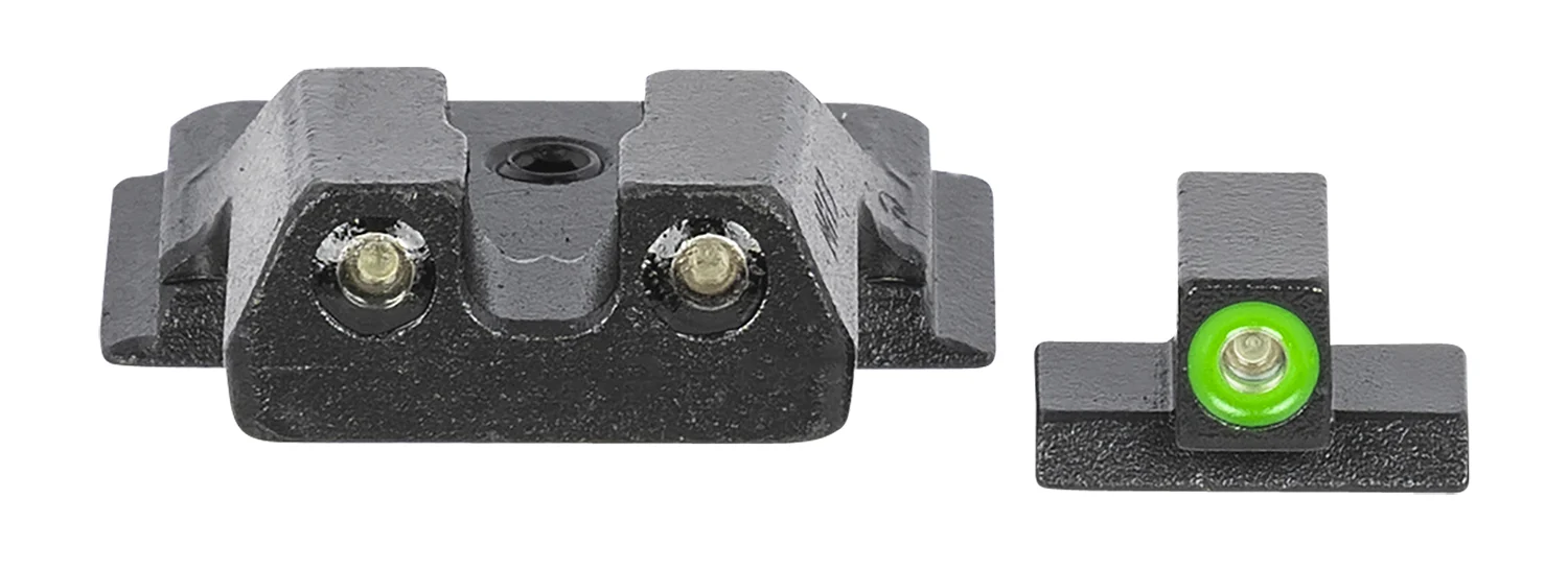 Meprolight USA 417703111 Hyper-Bright Green Tritium Green Outline Front Sight-Green Tritium Black Outline Rear Smith & Wesson M&P Shield