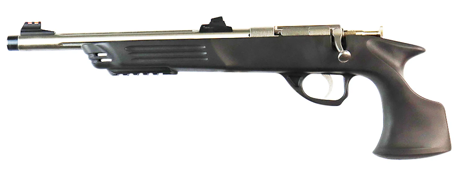 Crickett KSA696 Adult Pistol 22 LR 1rd 10.50" Stainless Steel Threaded Barrel w/Cap, Williams Fire Sights, Integrated Picatinny Accessory Rail, Synthetic Grip, Rebounding Firing Pin Safety