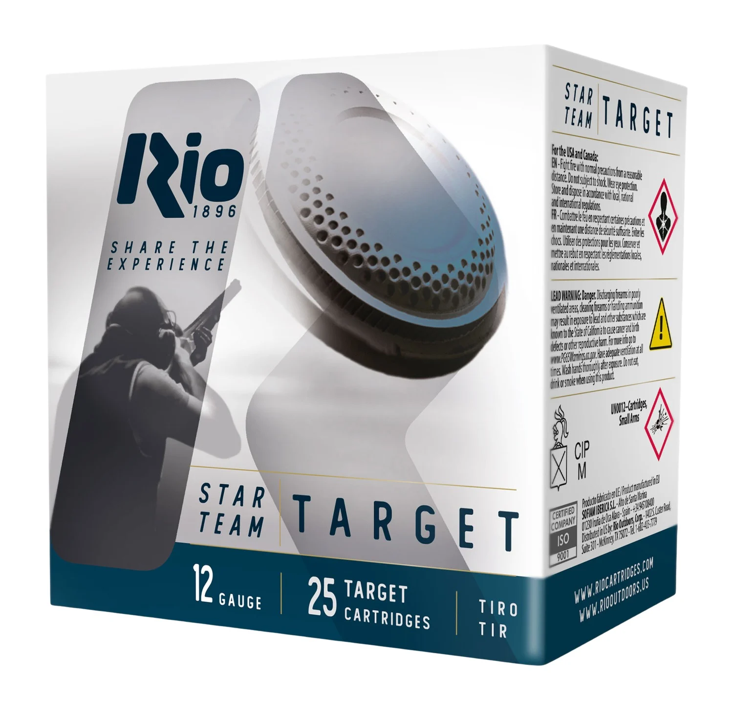 Rio Ammunition STT28LT8 Star Team EVO 12 Gauge 2.75" 1 oz 8 Shot 25 Per Box/10 Cs