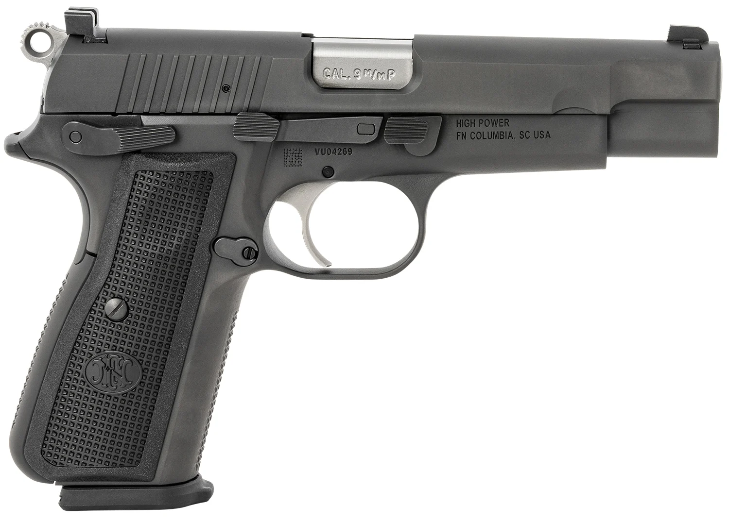 FN America, High Power, Single Action, Semi-automatic, Metal Frame Pistol, Full