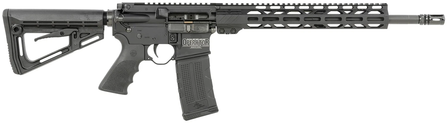 Rock River Arms OP1500 LAR-15M Operator ETR Carbine 5.56x45mm NATO 16" 30+1, Black, RRA NSP-2 Stock & Hogue Grip, Carrying Case