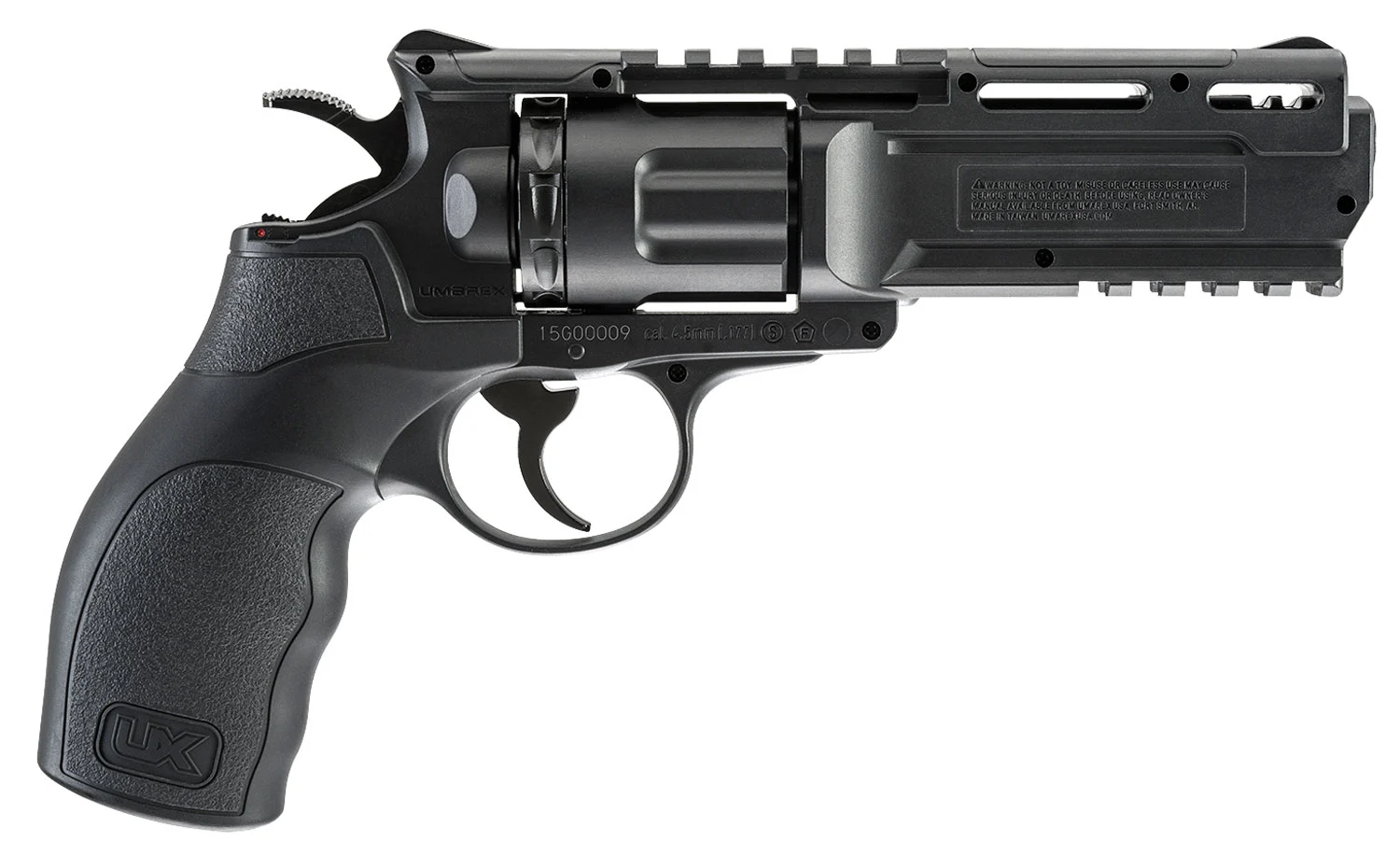 Umarex 2252109 Brodax CO2 177 BB 10rd Black Frame Black Polymer Grip