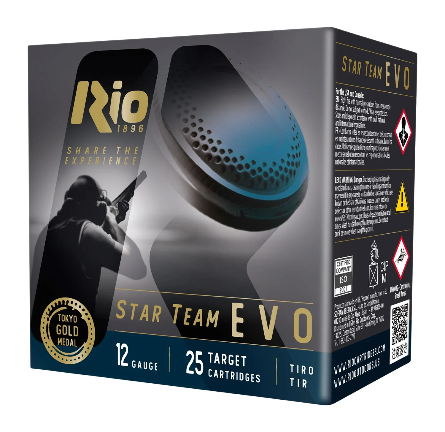 Rio Ammunition ST288 Star Team EVO 12Gauge 2.75" 1oz 8Shot 25 Per Box/10 Case