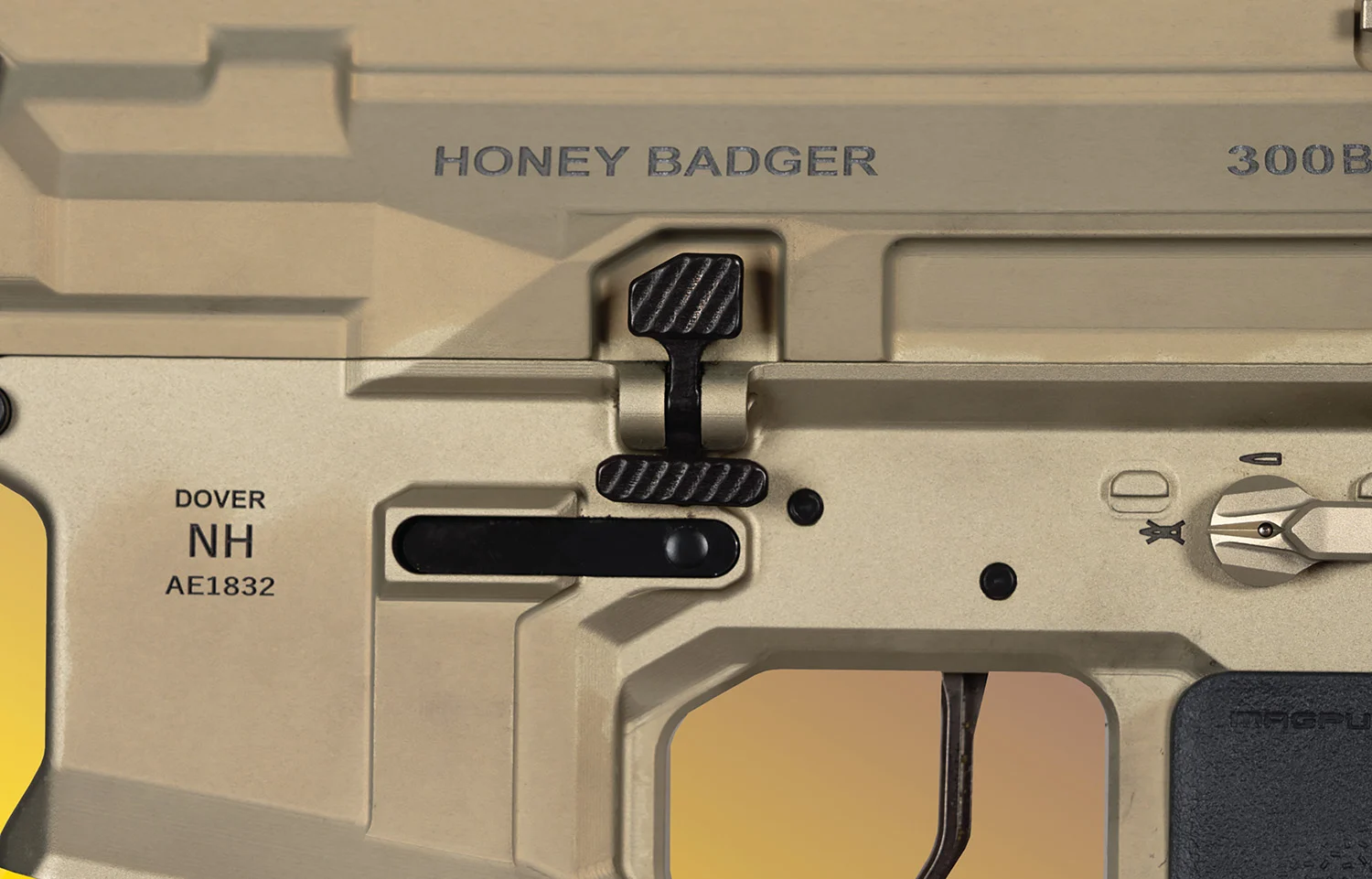 Q LLC ACCBBC Balanced Bolt Catch Oversized AR-15 Black Stainless Steel AR Platform