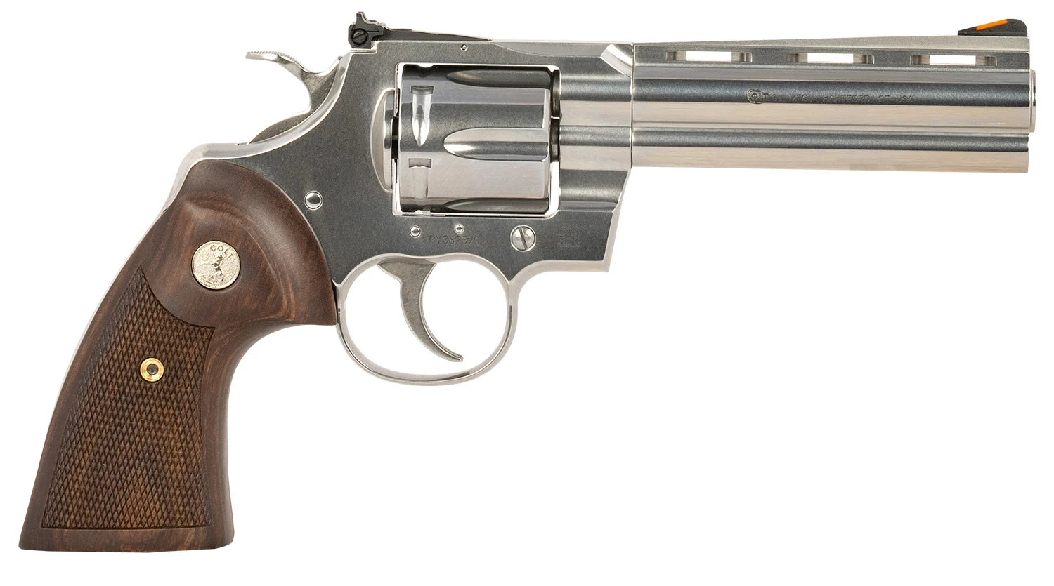 Colt's Manufacturing, Python, Revolver, Double Action, 357 Magnum, 5", Silver, W