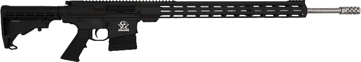 Great Lakes Firearms GL10243SSBLK AR-10 243 Win 5+1 24" Stainless Threaded Barrel, Black Aluminum Receiver w/Picatinny Rail, M-LOK Handguard, Adjustable Stock, Mil-Spec Grip, Right Hand