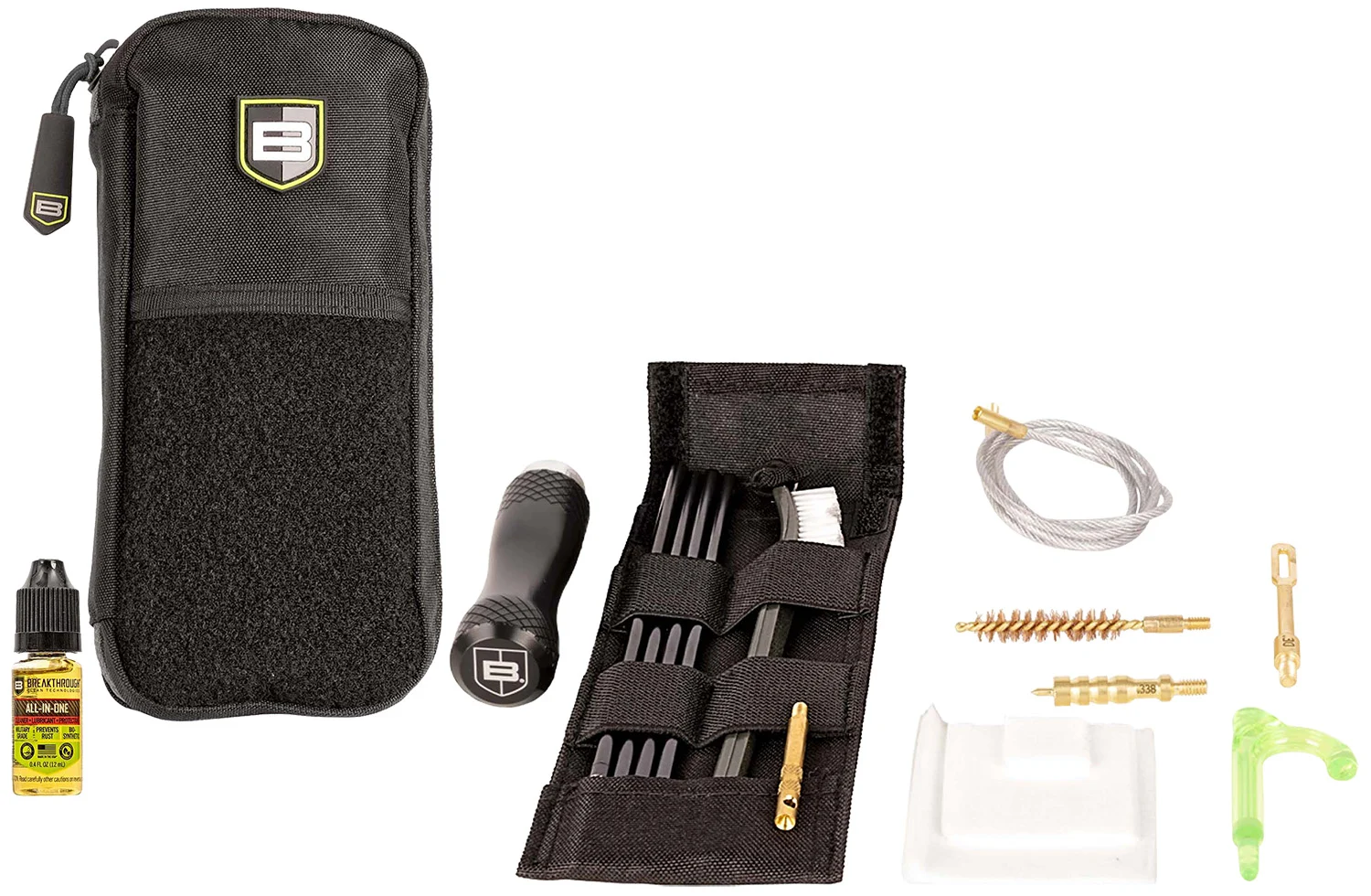 Breakthrough Clean BT-MPK-338 Badge Rod/Pull Thru Kit .338 Cal