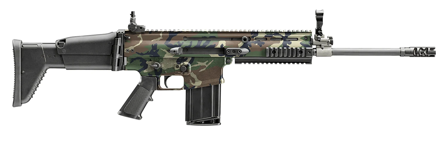 FN America, SCAR 17S NRCH, 7.62 NATO, 16.25" Barrel, Hybrographic (Hydro Dipped)