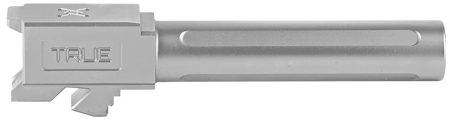 True Precision Inc TPG19BX Glock 9mm Luger 4" Fluted Satin Stainless Steel, Fits Glock 45/19X/19 Gen1-5