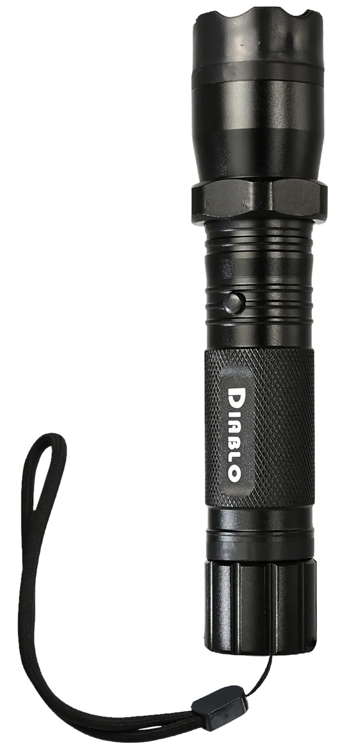 SKYLINE USA INC TLSGGDD Stun Gun Diablo Black Aluminum Features Flashlight