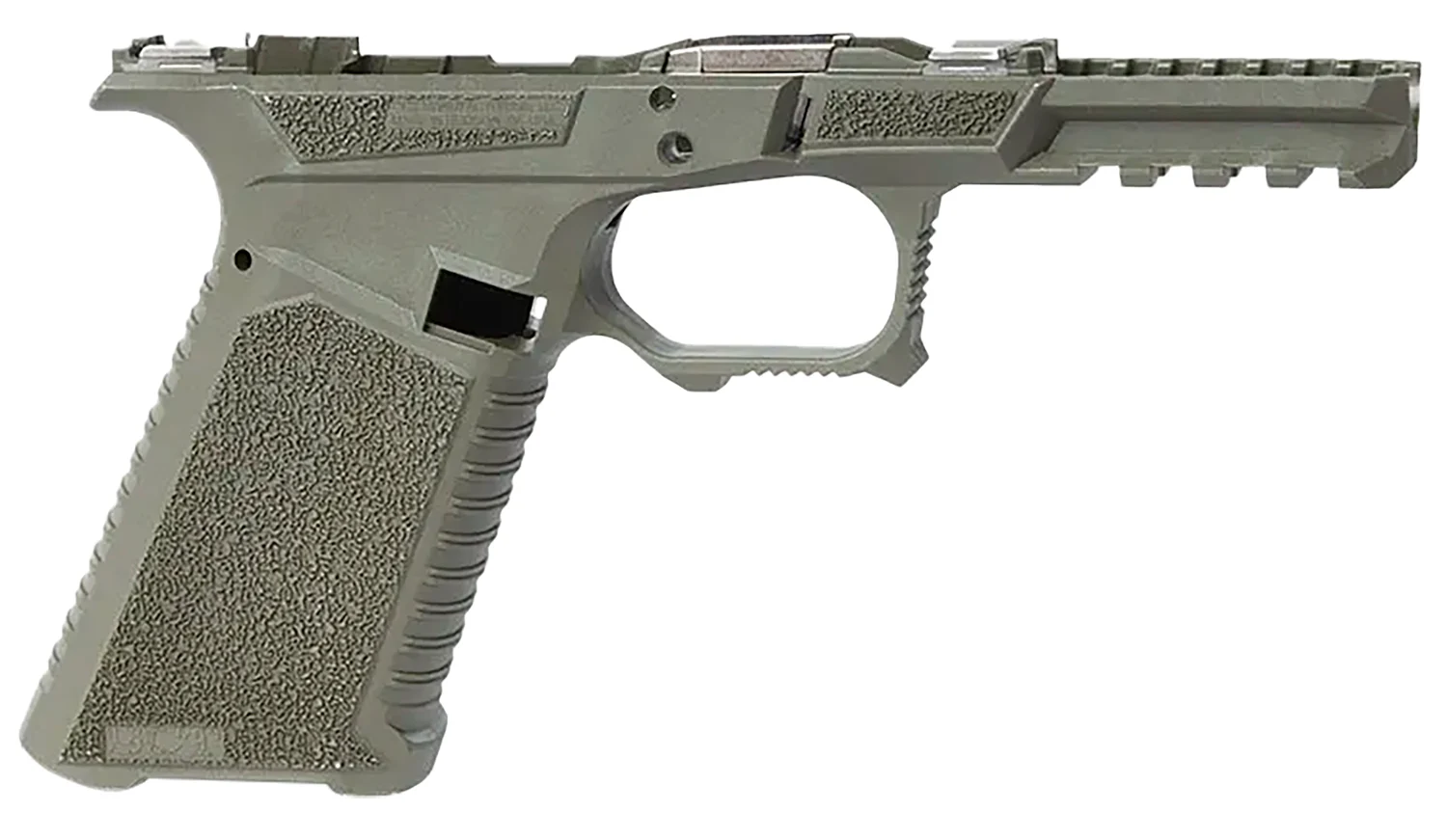 Sct Manufacturing 0225010100IB Full Size Compatible w/ Gen3 17/22/31 OD Green Polymer Frame Aggressive Texture Grip Includes Locking Block