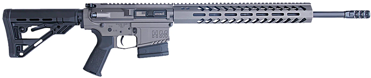 HM Defense HM1065 Avenger 6.5 Creedmoor 10+1 20" Black Cerakote Match Grade Barrel, Tungsten Gray Cerakote 14" Picatinny Rail Aluminum Receiver, Black Synthetic Mil-Spec HM Stock, Black Polymer Grip