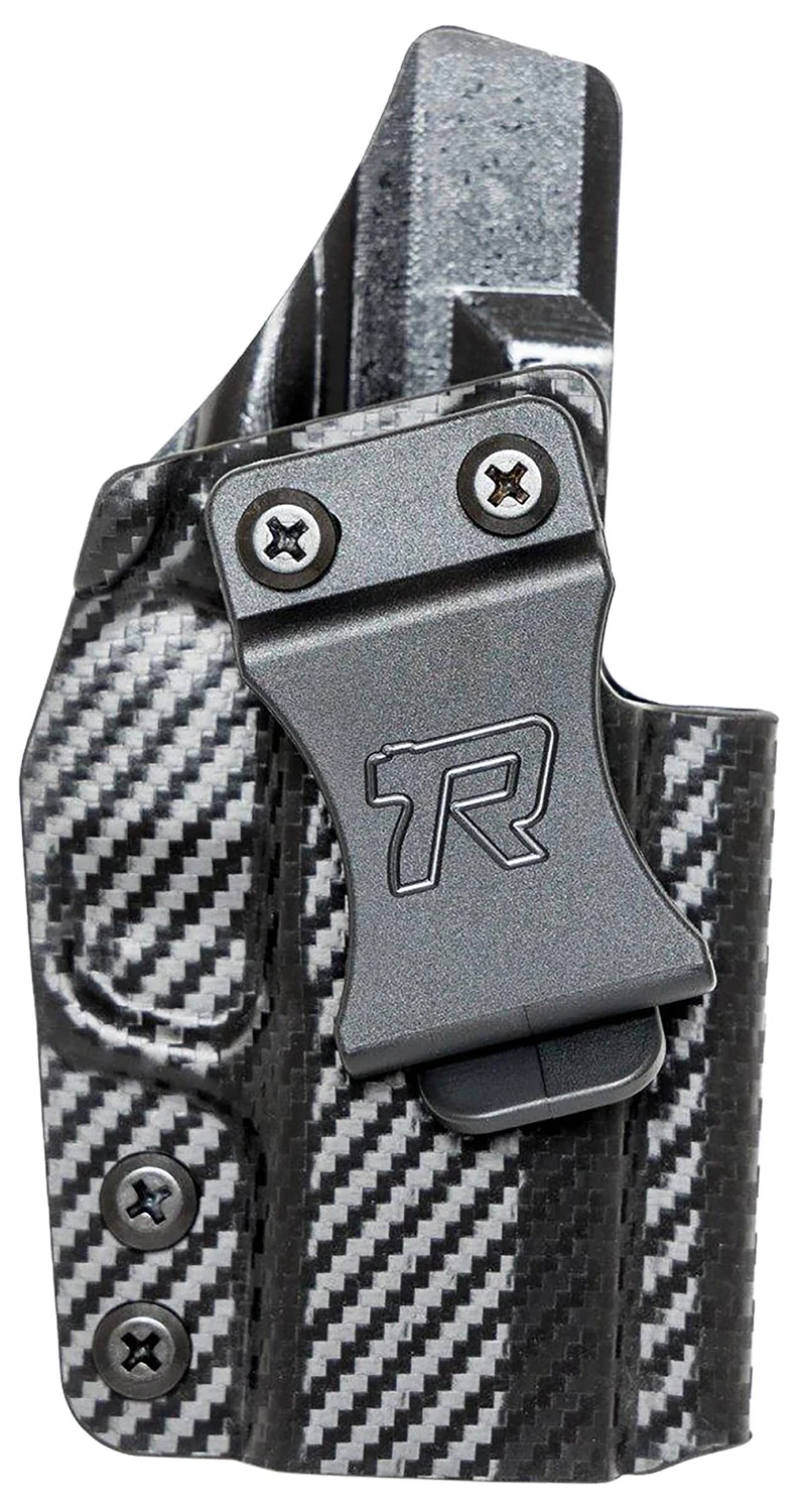 Rounded Gear SFAHELLCATPROCFRHVAR Kydex IWB Black Kydex Fits Springfield Hellcat Pro Belt Clip Right Hand