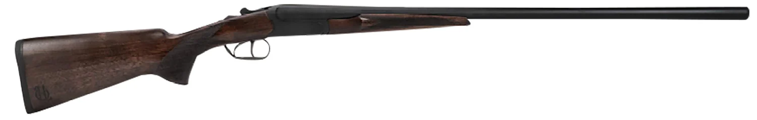 Heritage Mfg BL1228BK Badlander Full Size 12 Gauge Break Open 3" 2rd 28" Black Chrome Side By Side Barrel, Black Chrome Receiver, Fixed Turkish Walnut Stock