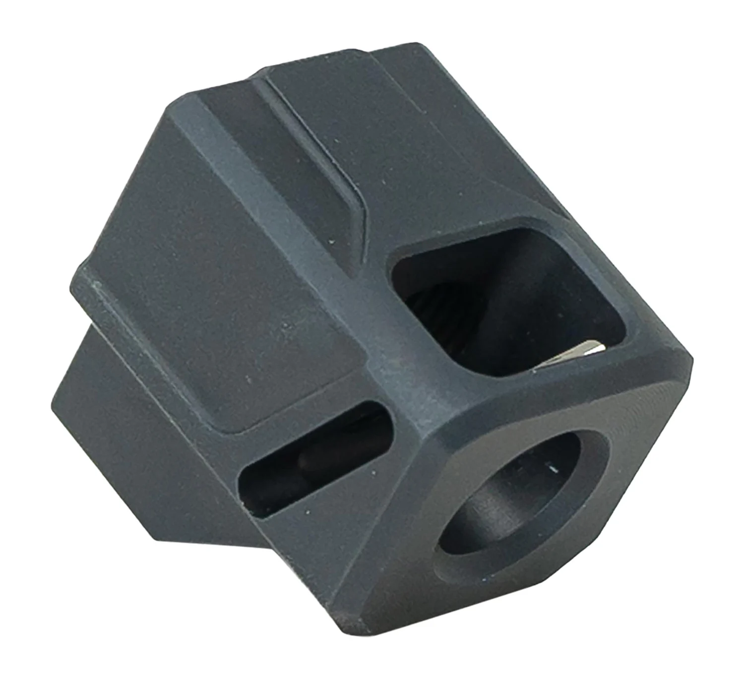 Faxon Firearms FFPACOMPDSMP01 EXOS-514 Compensator for M&P Black Aluminum 1/2"x28 Threads 1.10" OAL 9mm