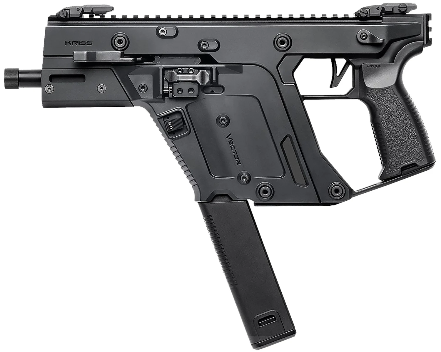 Kriss USA KV453PBL00 Vector SDP Gen3 45 ACP 30+1 5.50" Black Nitride Threaded Barrel, M-LOK Handguard, Black Picatinny Rail Receiver & Rear, Black Polymer Grip, Ambidextrous, Glock Mag Compatible