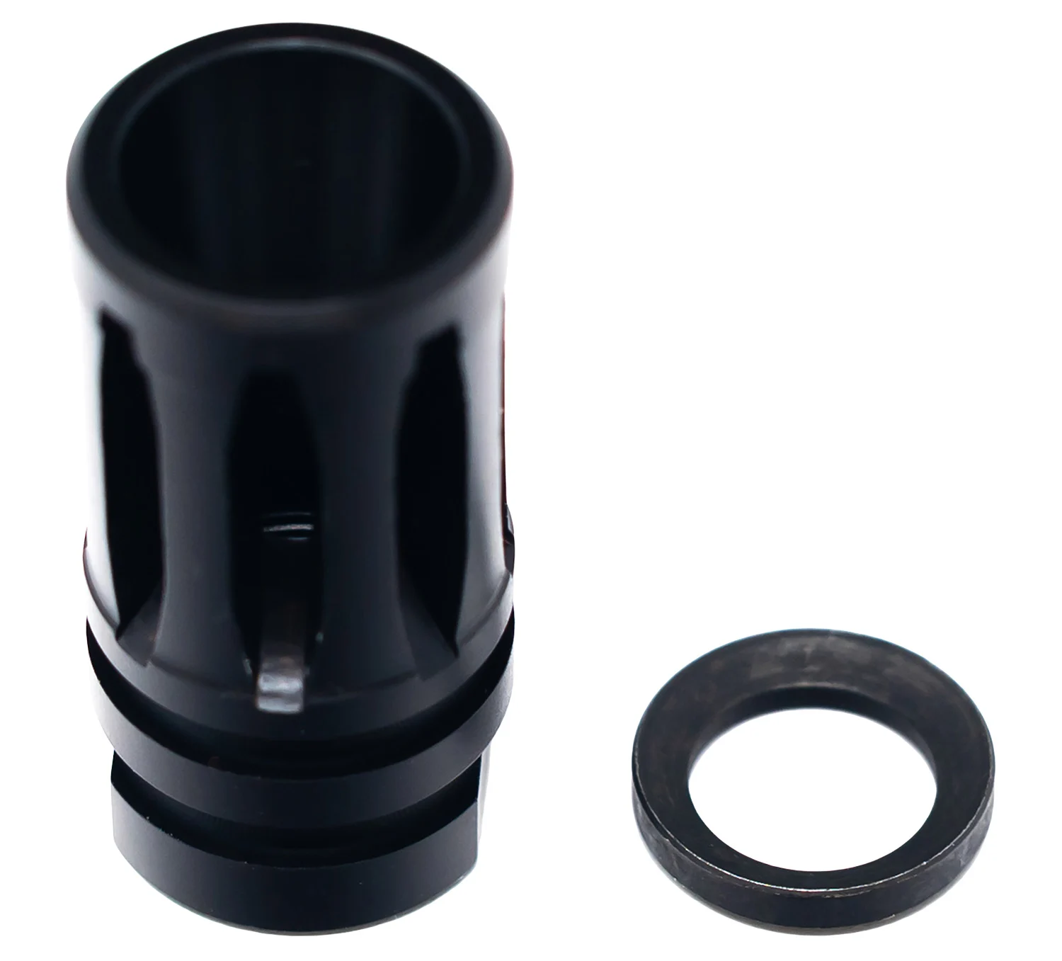 Faxon Firearms FFMD762A2 A2 Flash Hider Black Nitride 5/8"x24 Threads 30 Cal