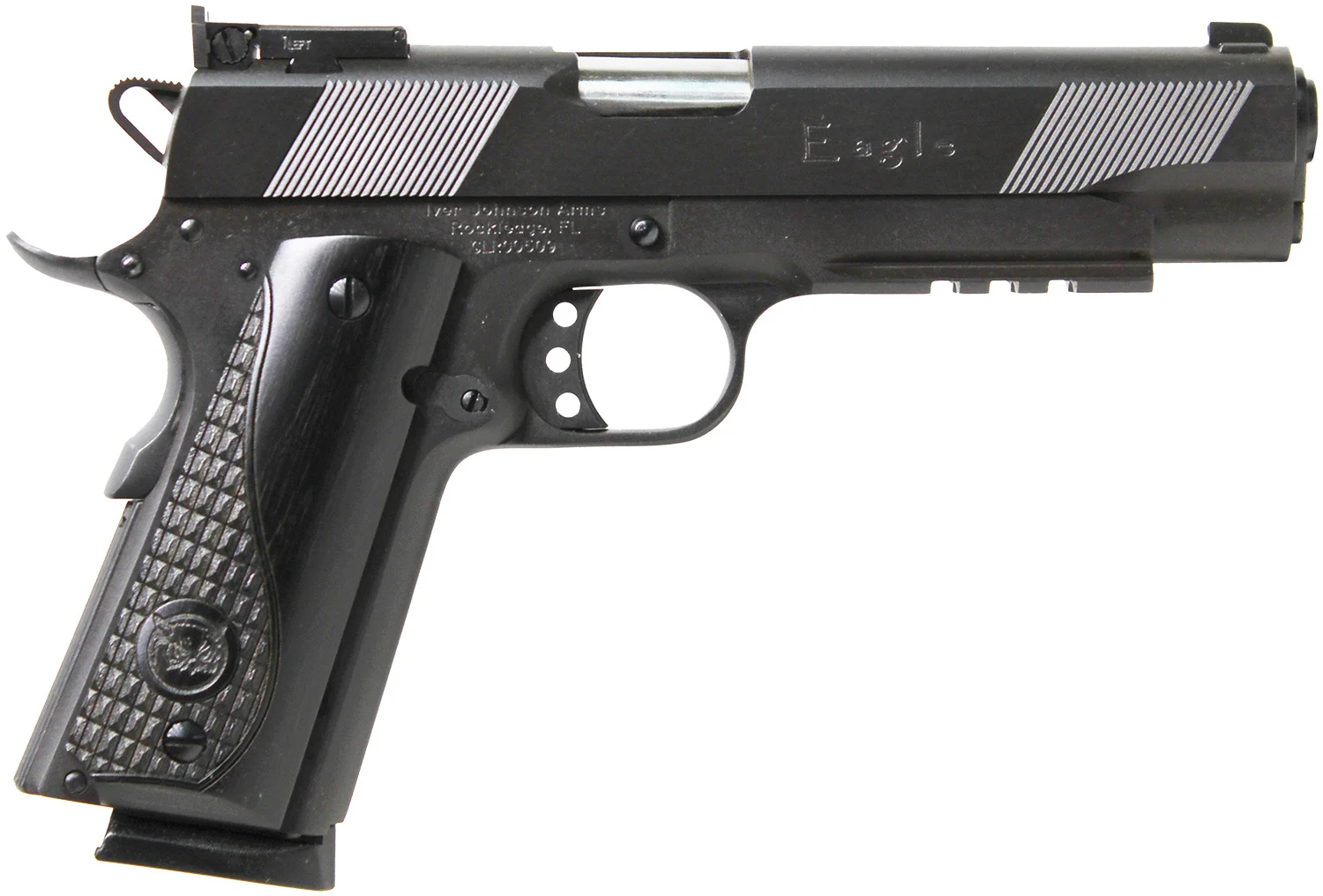 Iver Johnson Arms EAGLELR Eagle LR Government Size 45 ACP 8+1 5" Matte Blued