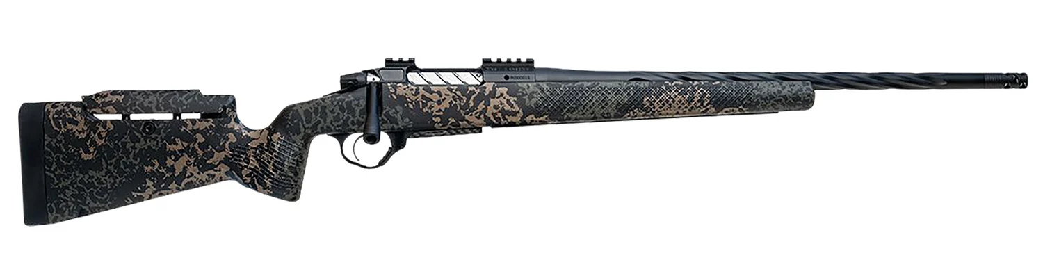 Seekins Precision 0011710303-F Havak PH3 6 Creedmoor 20" Black Fluted Threaded Barrel, Black Picatinny Rail Steel Receiver, Adj Cheek Riser Woodland Shadow Synthetic Stock