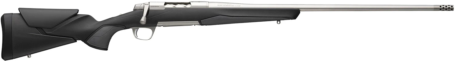 Browning 036008299 X-Bolt 2 Hunter Full Size 6.8 Western 3+1 24" Stainless Steel Threaded Barrel, Drilled & Tapped Stainless Steel Receiver, Adj Vari-Tech Black Composite Stock w/Adjustable Comb & LOP