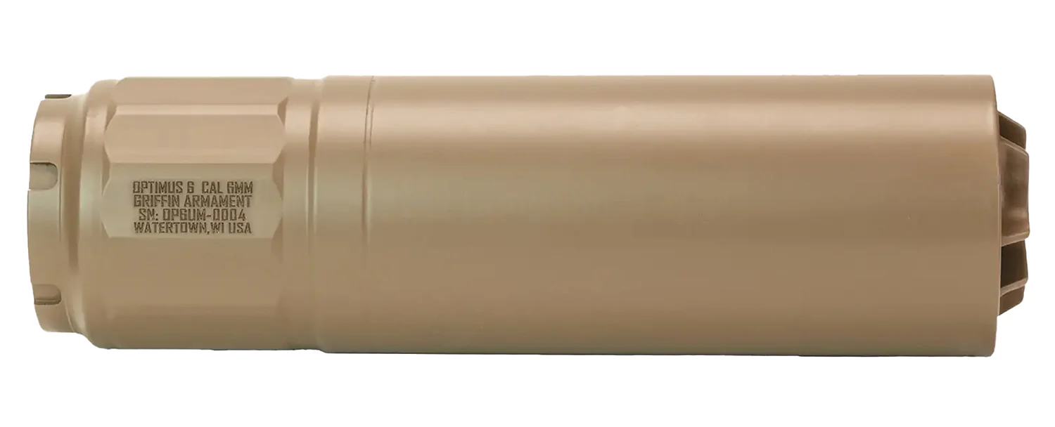Griffin Armament Silencer Optimus 6 FDE