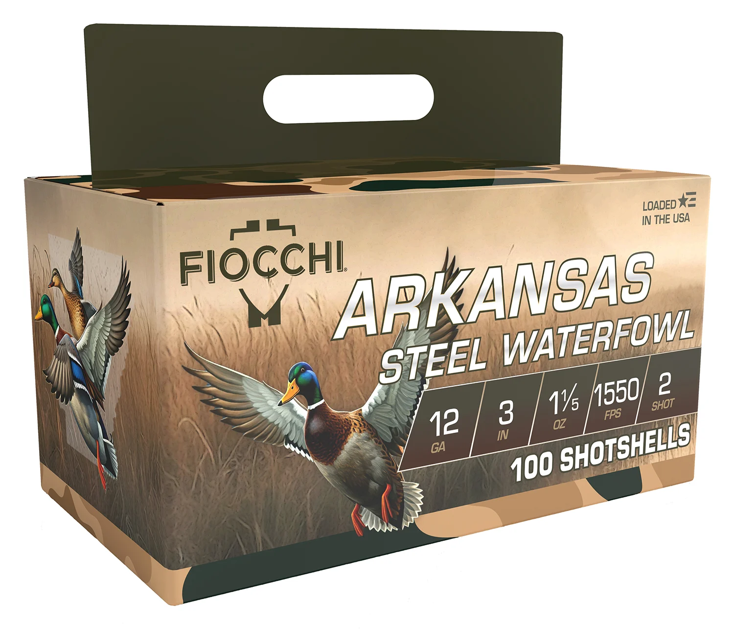 Fiocchi 123ADS2 12Gauge 3" 1 1/5oz 2Shot 100 Per Box/2 Case