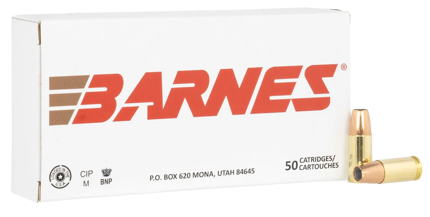 Barnes Bullets 32516 9mmLuger 124gr Sierra Jacketed Hollow Point 50 Per Box/10 Case