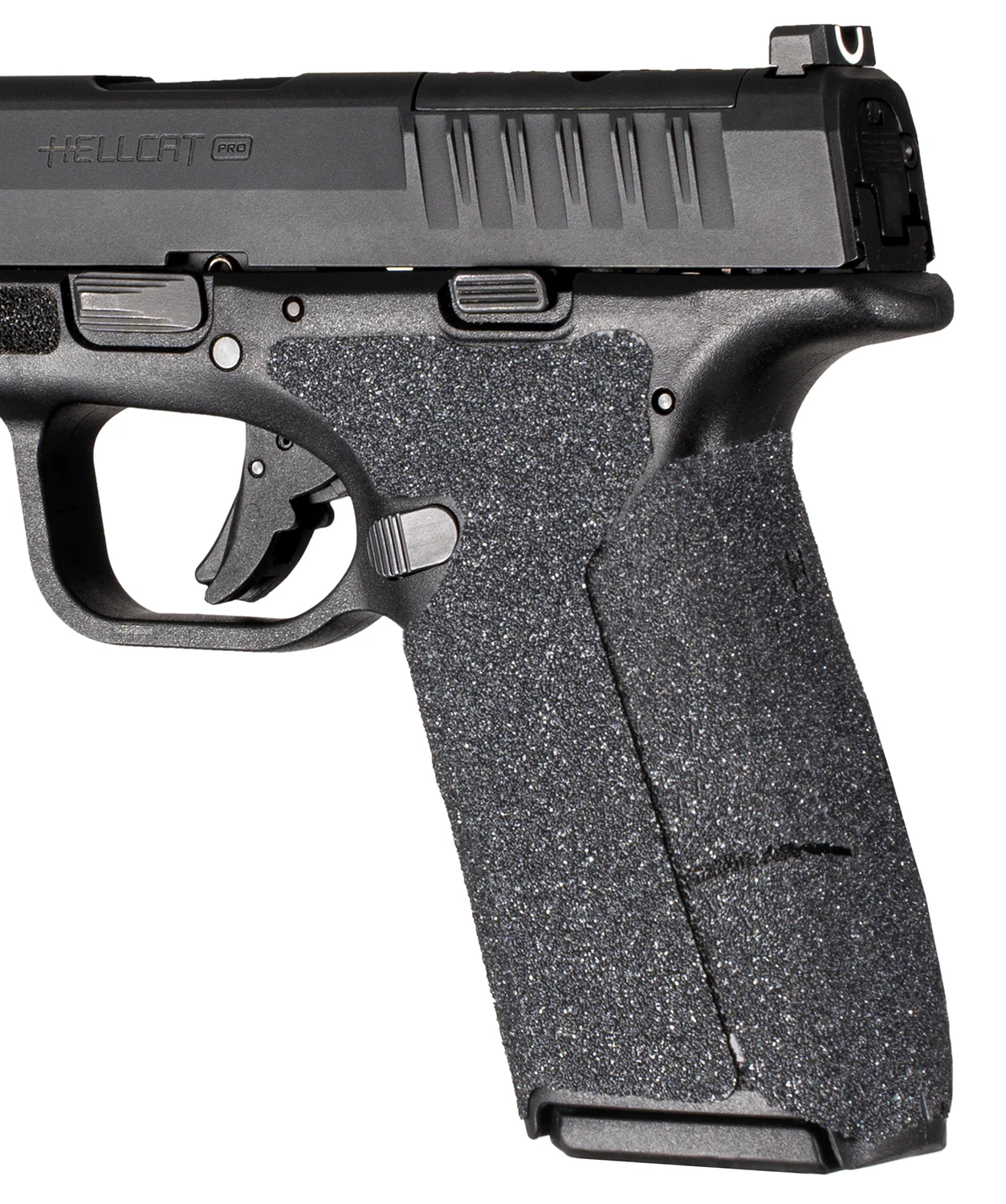 Hogue 18369 Wrapter Black Adhesive Rubber Fits Springfield Armory Hellcat Pro Fits Pistol