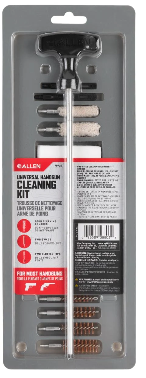 Allen 70731 Universal Cleaning Kit 22-44/45 Handgun