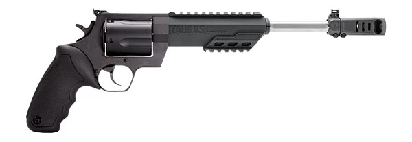 Taurus 2-350101RH Raging Hunter Large 350 Legend 6 Shot 10.50" Overall Matte Black Picatinny Rail Barrel w/Muzzle Brake, Cylinder & Stainless Steel Frame, Transfer Bar Safety, Exposed Hammer