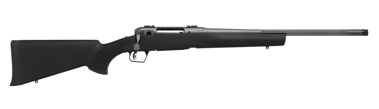 Savage Arms 33008 110 Trail Hunter Lite V2 Full Size 308 Win 4+1 20" Black Fluted Barrel, Black Carbon Steel Drilled & Tapped Receiver, Black Hogue OverMolded Synthetic Stock, Right Hand