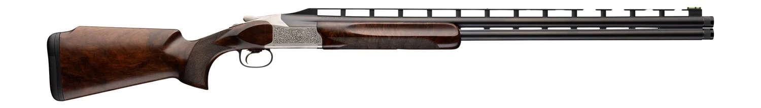 Browning 0184183002 Citori 825 Lariat Trap 12 Gauge Break Open 2.75" 2rd 32" Matte Blued Over/Under Vent Rib Barrel, Engraved Silver Nitride Steel Receiver, Monte Carlo Comb Stock, Right Hand