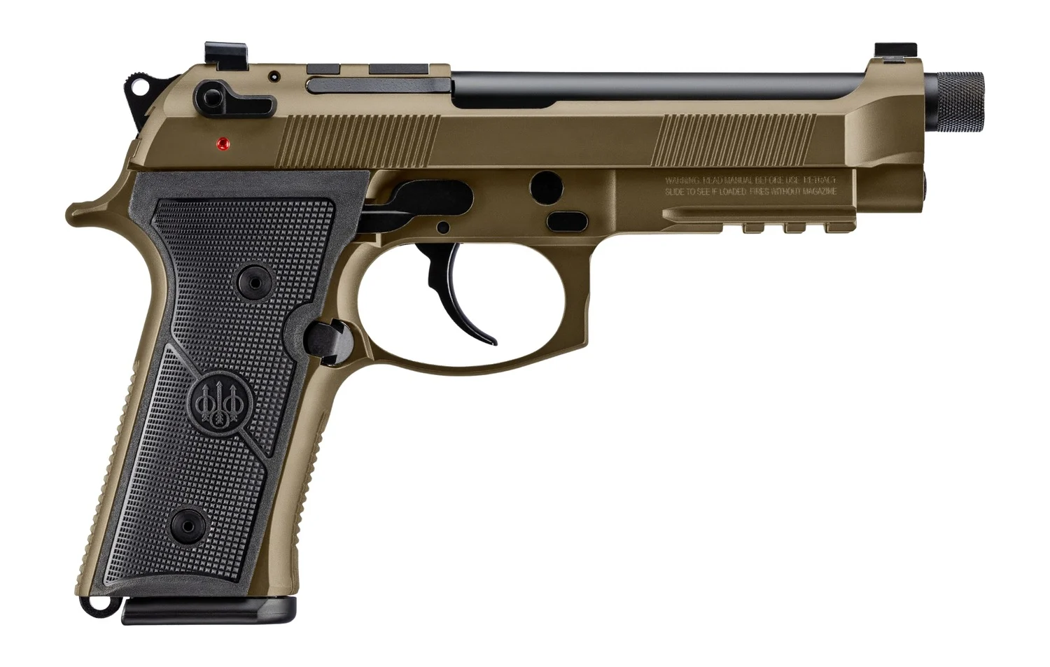 Beretta USA JS92M9A4GBRZ10 M9A4 Overlanding Full Size Frame 9mm Luger 10+1 5.10" Black Threaded Barrel, Nomad Bronze Cerakote Steel Optic Ready/Serrated Slide, Nomad Bronze Cerakote Aluminum Frame w/B