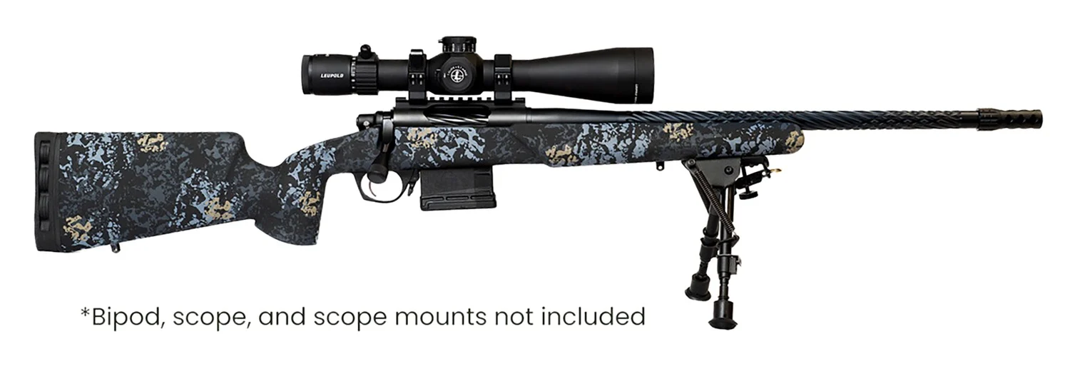 Horizon Firearms HRF-VNP-300P-24R-P Vandal Prime 300 PRC 24" Black Chrome Spiral Fluted Threaded Barrel, Black Chrome Steel Receiver w/Picatinny Rail, Arca Rail Forend, Textured Iota EKO Carbon Fiber