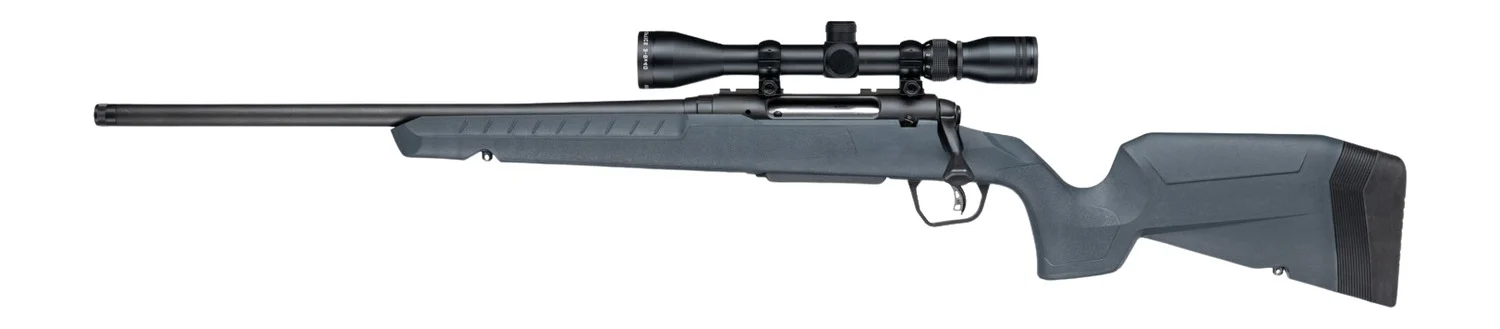 Savage Arms 33203 Axis 2 XP 400 Legend 4+1 20" Matte Black Carbon Steel Threaded Barrel & Drilled & Tapped Receiver, Gray Synthetic Fixed w/Pistol Grip Stock, 3-9x40mm Duplex Scope, Left Hand