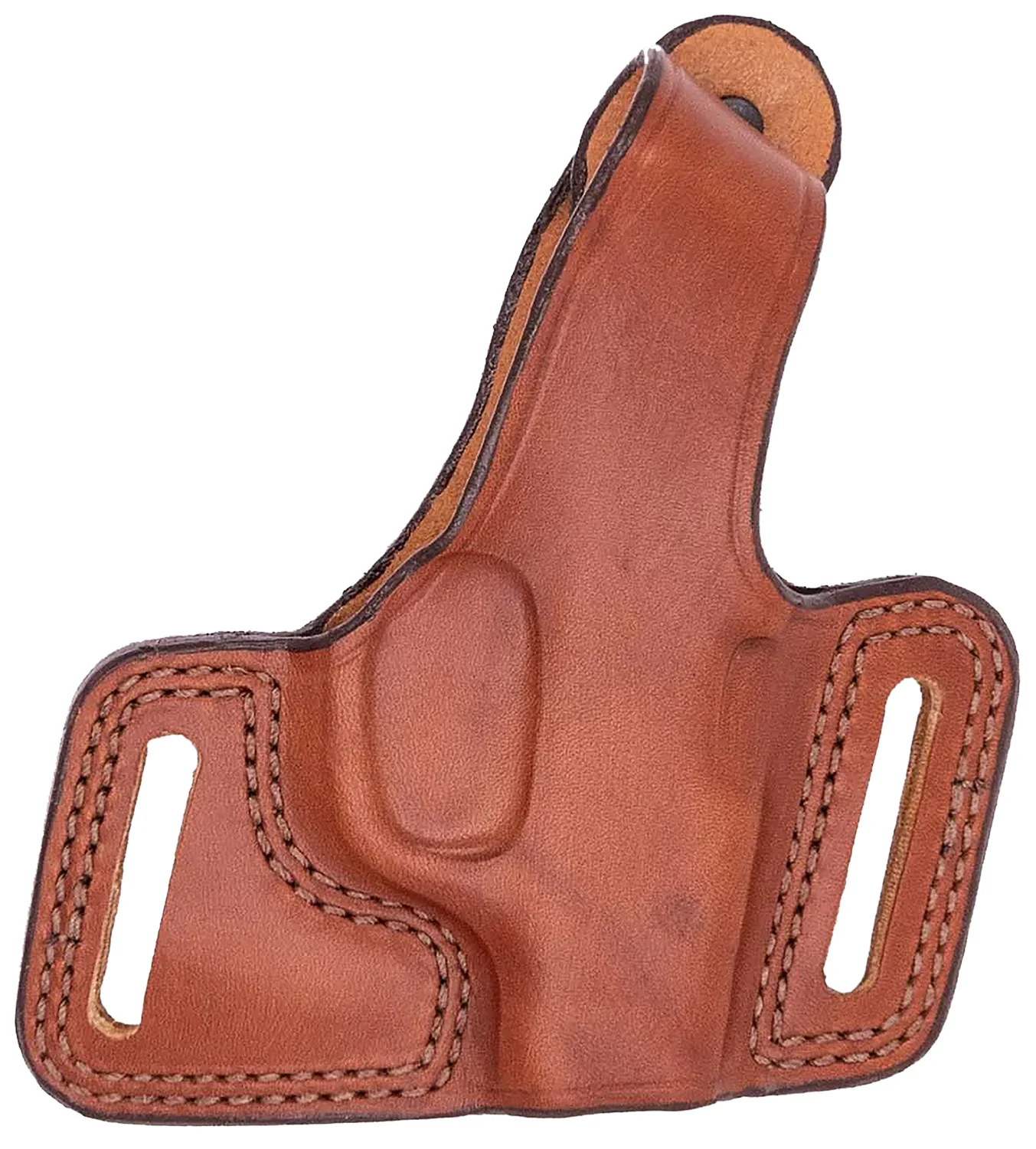 Bianchi 16862 Black Widow OWB Size 15 Tan Leather Belt Slide Compatible w/Glock 20/21/29/30/37.