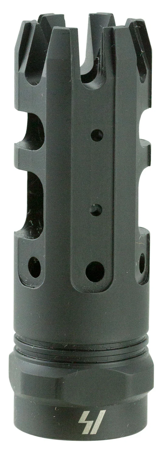 Strike Industries KINGCOMP30 King Comp Black Steel with 5/8"-24 tpi Threads, 2.62" OAL & 0.87" Diameter for 308 Win, 7.62x51mm NATO AR-Platform