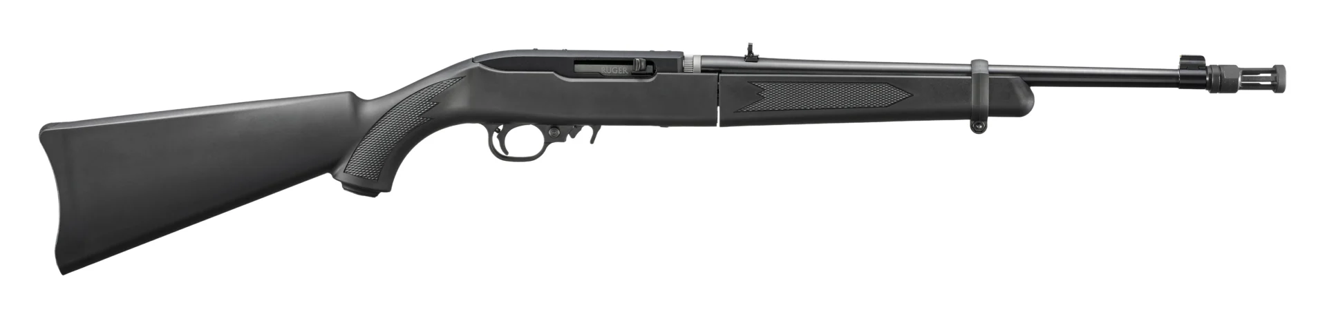Ruger, 10/22 Takedown, 22LR, 18.5" Threaded Barrel, Flash Hider, Black Finish, 1
