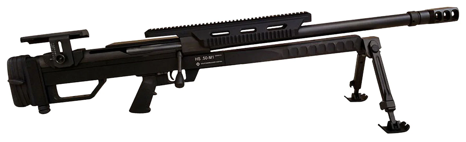 Steyr Arms 610501 HS .50-M1 Take Down Design, 50 BMG 5+1 24" Fluted/Threaded, Black, Fully Adj. Chassis, Muzzle Brake, Adj. Integrated Bipod & Monopod, Optics Mount